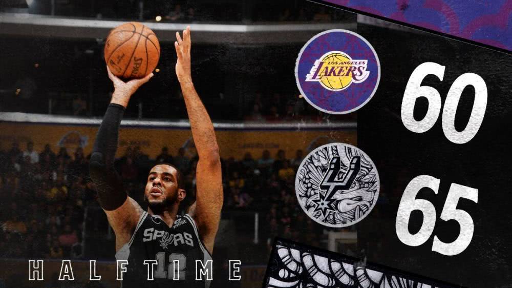  詹姆斯三双助湖人险胜马刺  